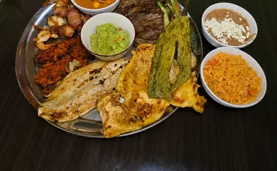 Charola Ranchera platter at Camacho's Restaurant